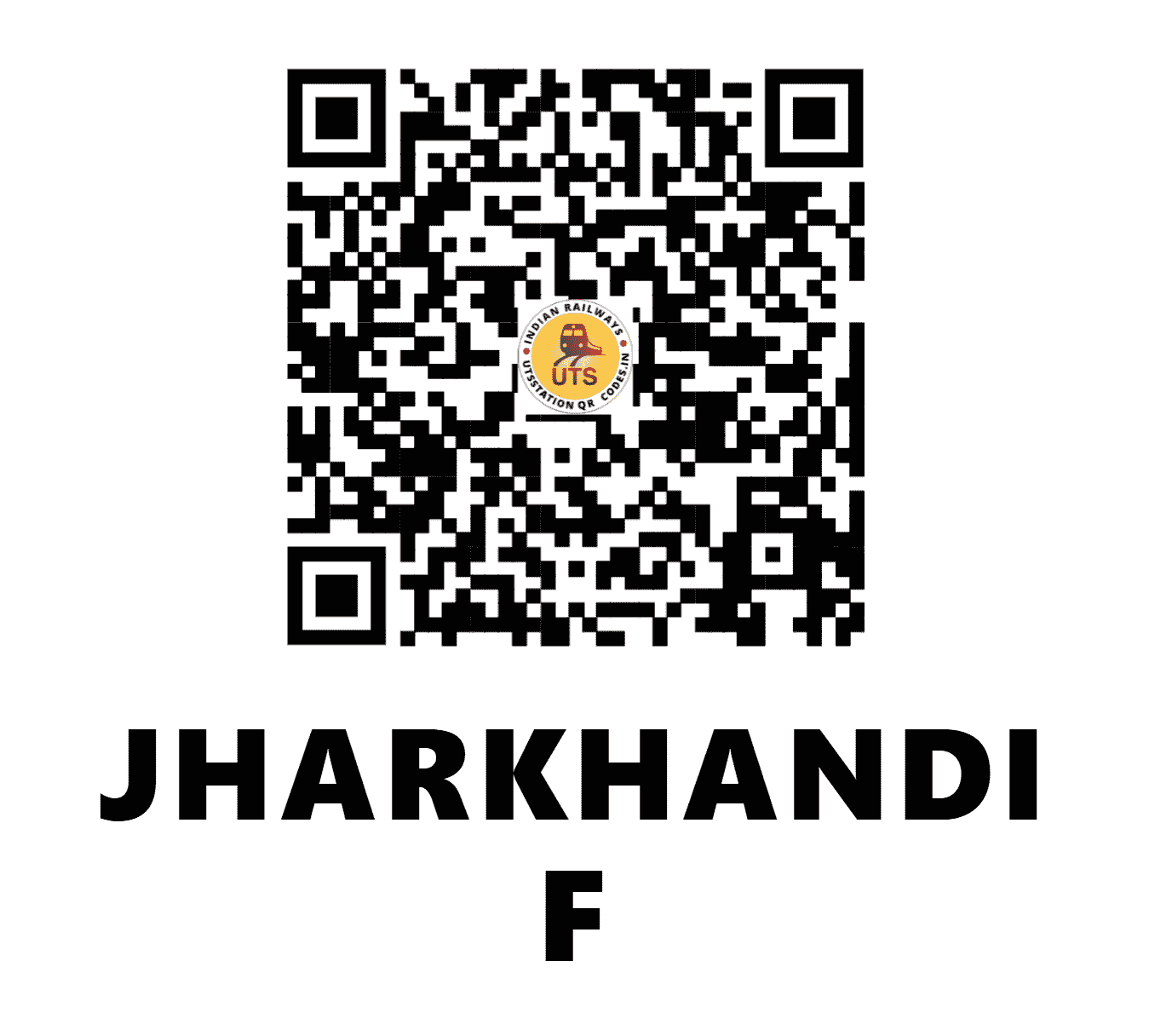 UTS QR Code for JHARKHANDI F - JKNI (NE - UTTAR PRADESH)